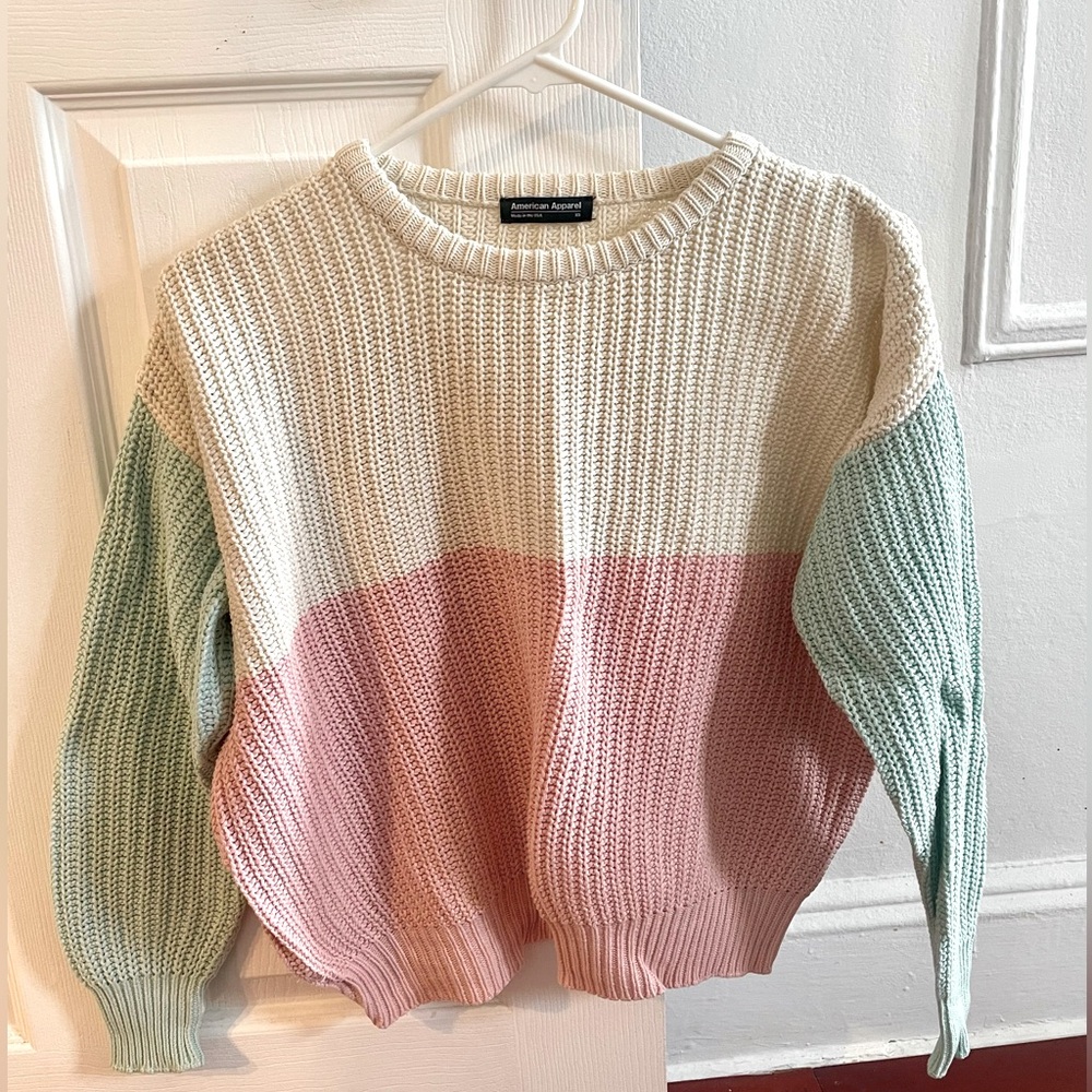 American Apparel sweater, XS. Never worn. Knitted style
